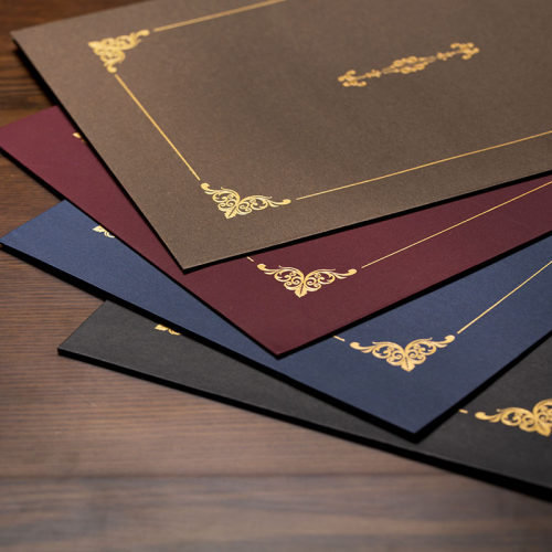 A4 Honor Certificate Folder  & Cover, for Completion & Award