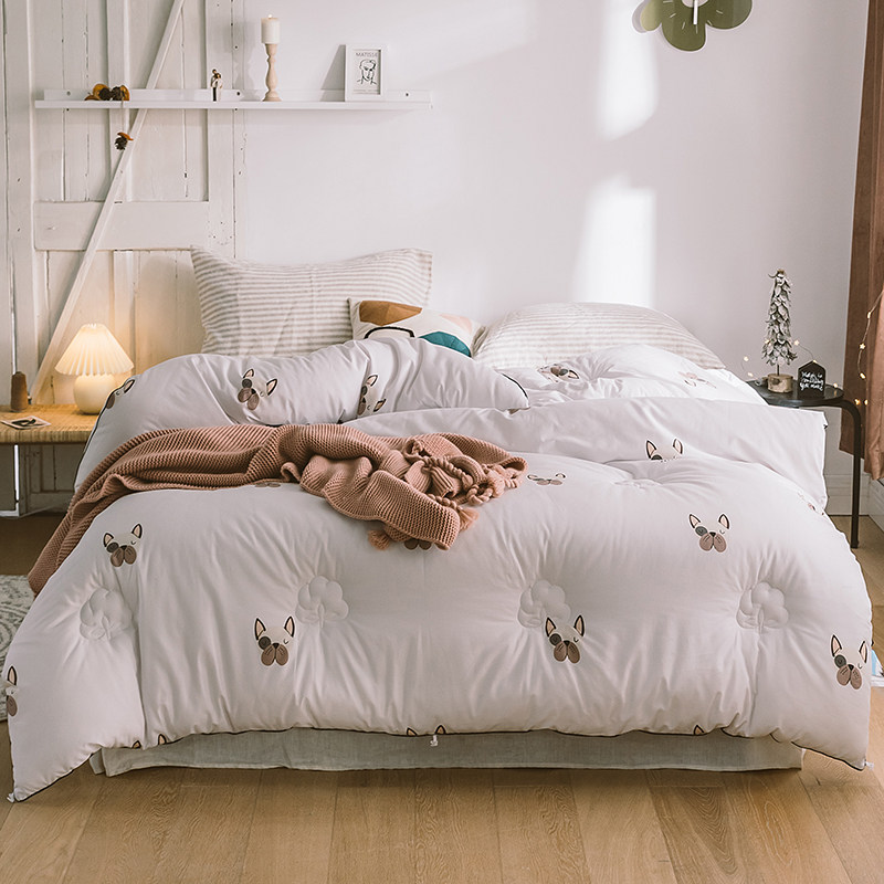 伊伊爱z01900013 全棉斜纹棉花冬被秋冬保暖被5斤150*200cm dl