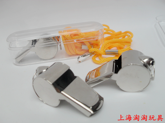体育运动会比赛专用口哨不锈铁皮口哨带挂绳裁判专用塑料哨子道具