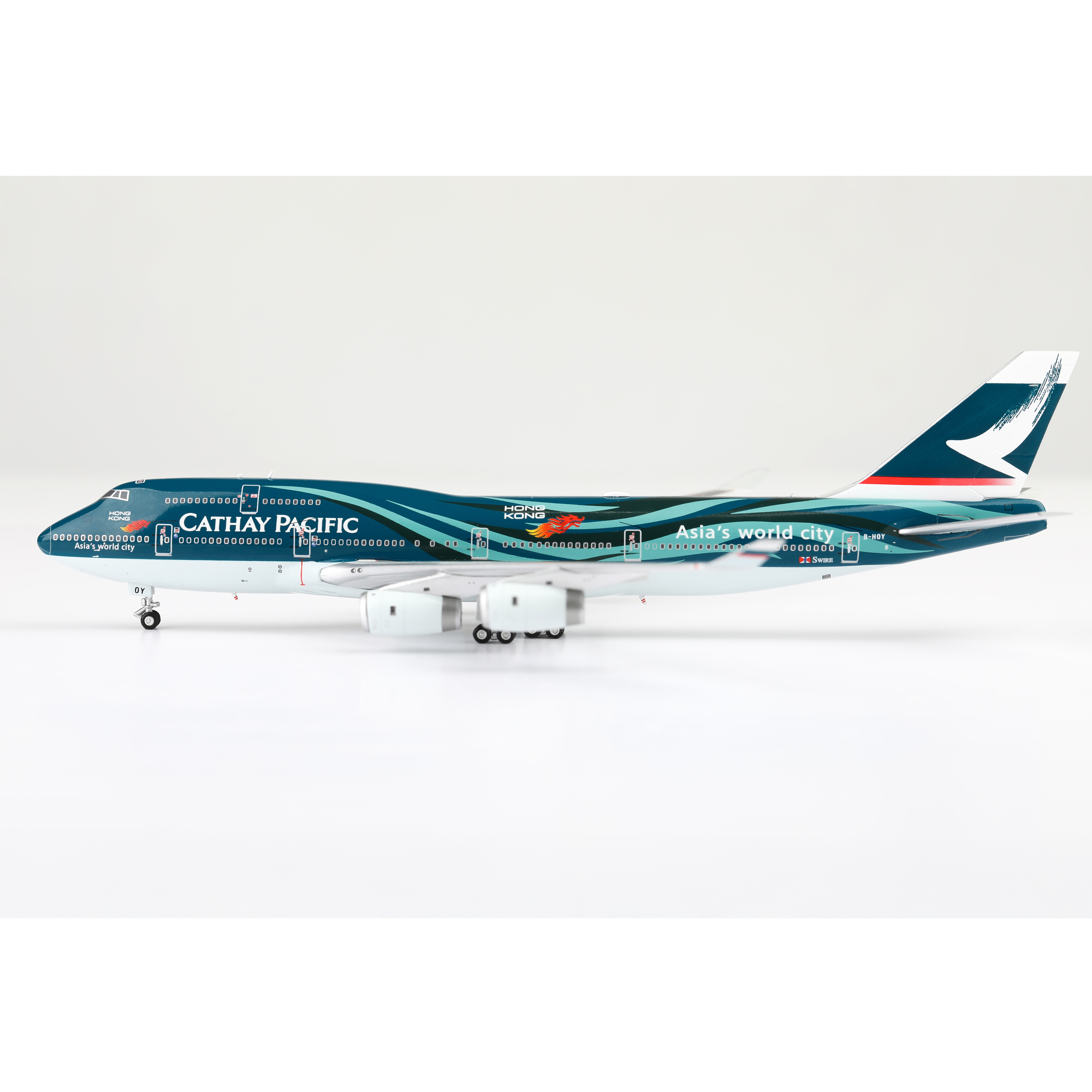 国泰航空 B747-400 千禧年/亚洲都会 1/400 合金飞机模型YY Wings