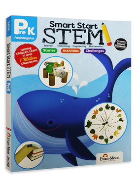 聪明的开始 科学 技术 工程数学 Smart Start STEM  Grade PreK 2-6岁官方正版 博库网