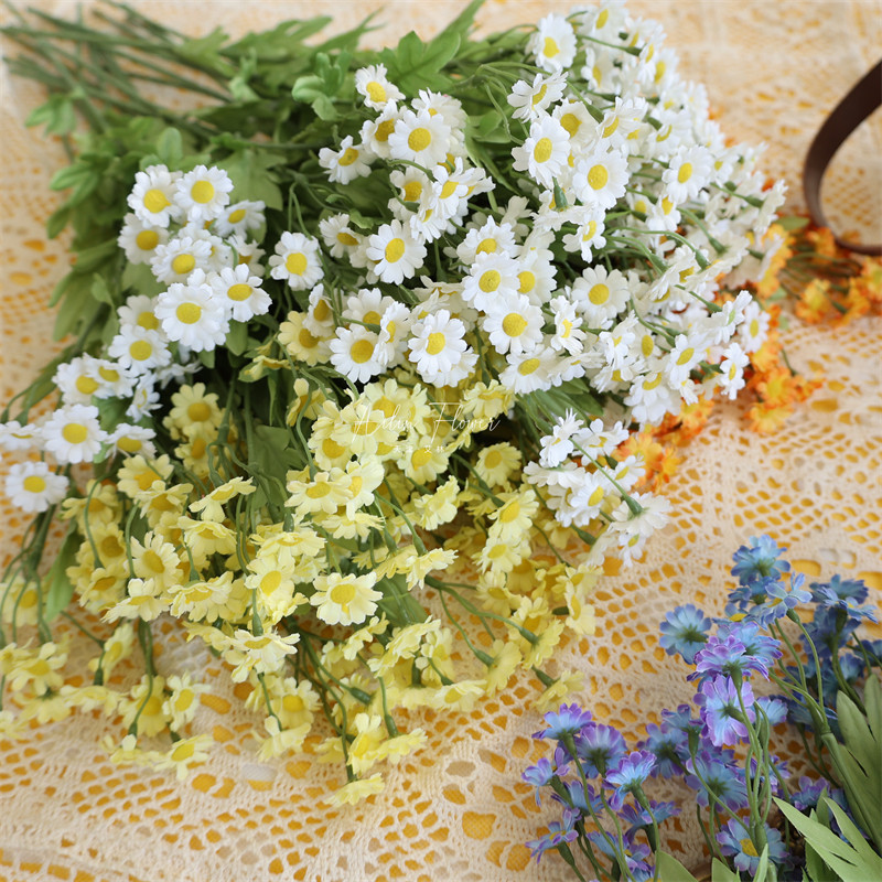 仿真洋甘菊 跨境绢花单枝田园小雏菊仿真花郊游野餐手捧拍摄道具,鲜花速递/花卉仿真/绿植园艺,仿真花,淘宝优惠券,粉丝福利购,淘宝优惠卷
