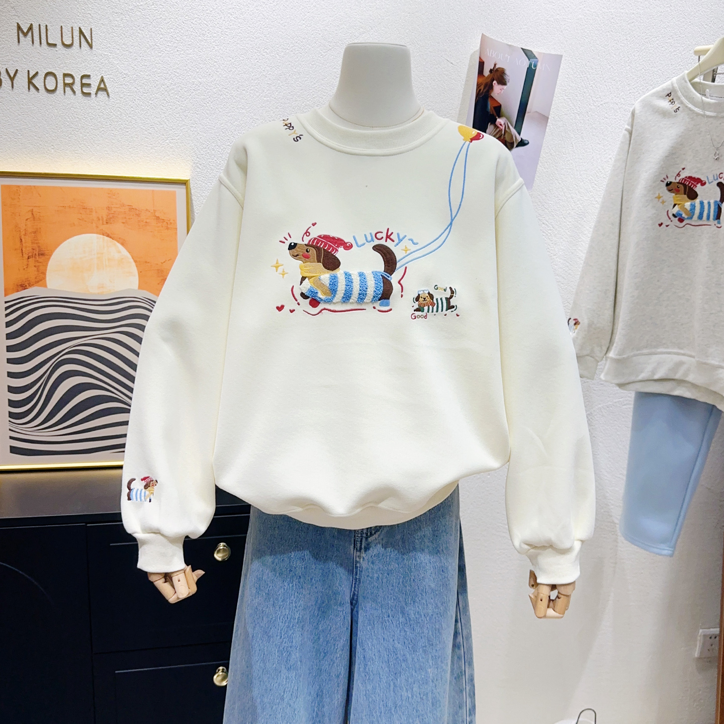 ins奶甜可爱设计感卫衣