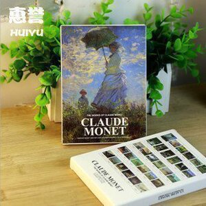 韩国文具 艺术家系列【莫奈】经典油画明信片/贺卡卡片30张入