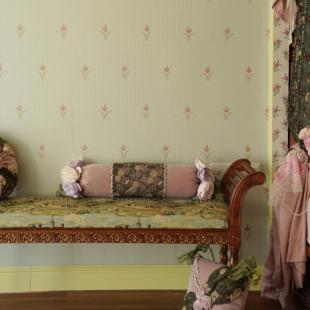 「郁金香」醒春集系列壁纸故我今我复古壁画花朵暗纹无缝墙布壁布