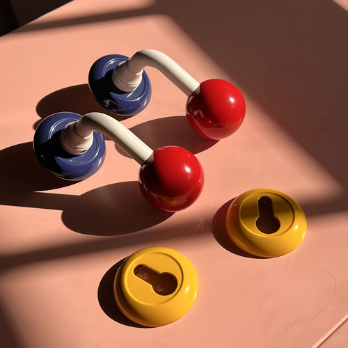 故我今我全铜球形机械门锁