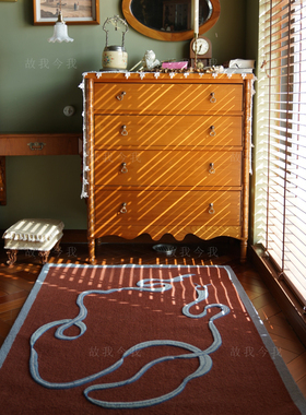 「飞天」 故我今我 手工圈绒割绒工艺结合款中国风 艺术图案地毯