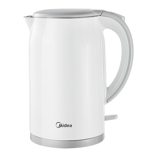 Midea/美的 SH17M301电烧水壶304不锈钢1.7L双层防烫无缝胆1500W
