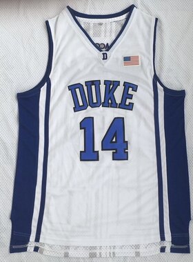 NCAA大学14号英格拉姆白色黑色彩蓝色球衣刺绣篮球服潮流休闲背心