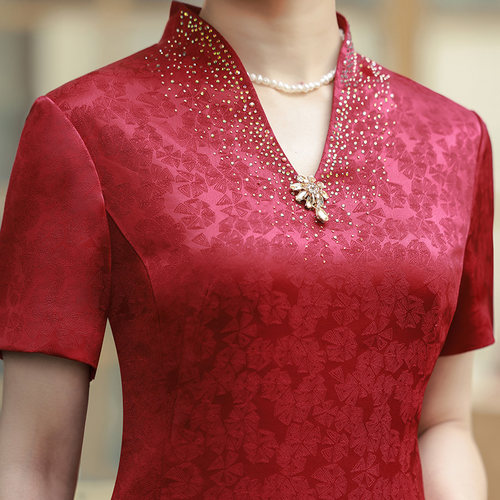 高端婚礼妈妈装礼服旗袍裙