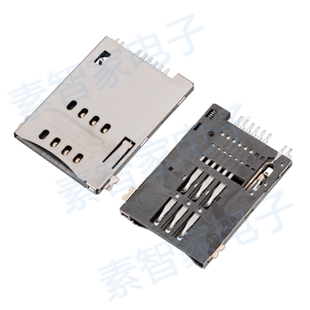 MUP-C720 原装SIM卡座6+2 8P自弹C7020-02手机/平板电脑插槽PUSH
