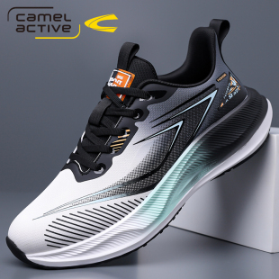 德国骆驼动感男鞋夏季飞织透气休闲鞋轻便软底镂空网面运动鞋潮