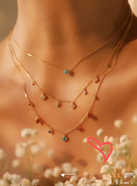 爱嘉幸运单花多花项链系列撤柜商品不退换介意者勿拍