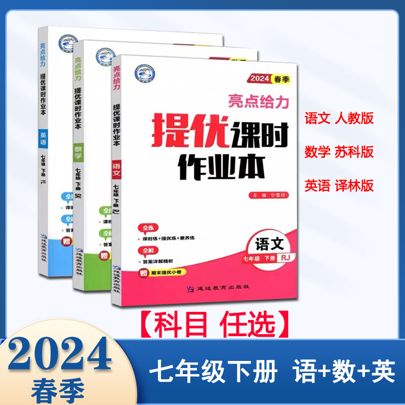 亮点给力提优课时作业本七下