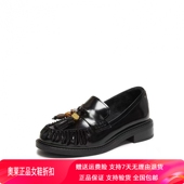 2026春新款 朗姆爵士乐福鞋 小皮鞋 商场同款 厚底一脚蹬女鞋 9UL06AA6