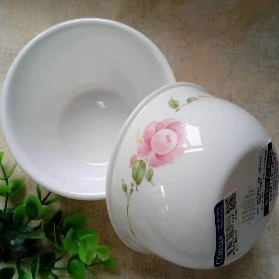 康宁美国玻璃餐具纯白汤碗