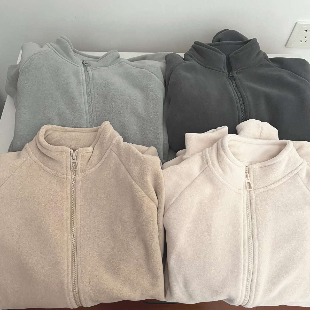 蓄热保暖~加厚版摇粒绒拉链卫衣