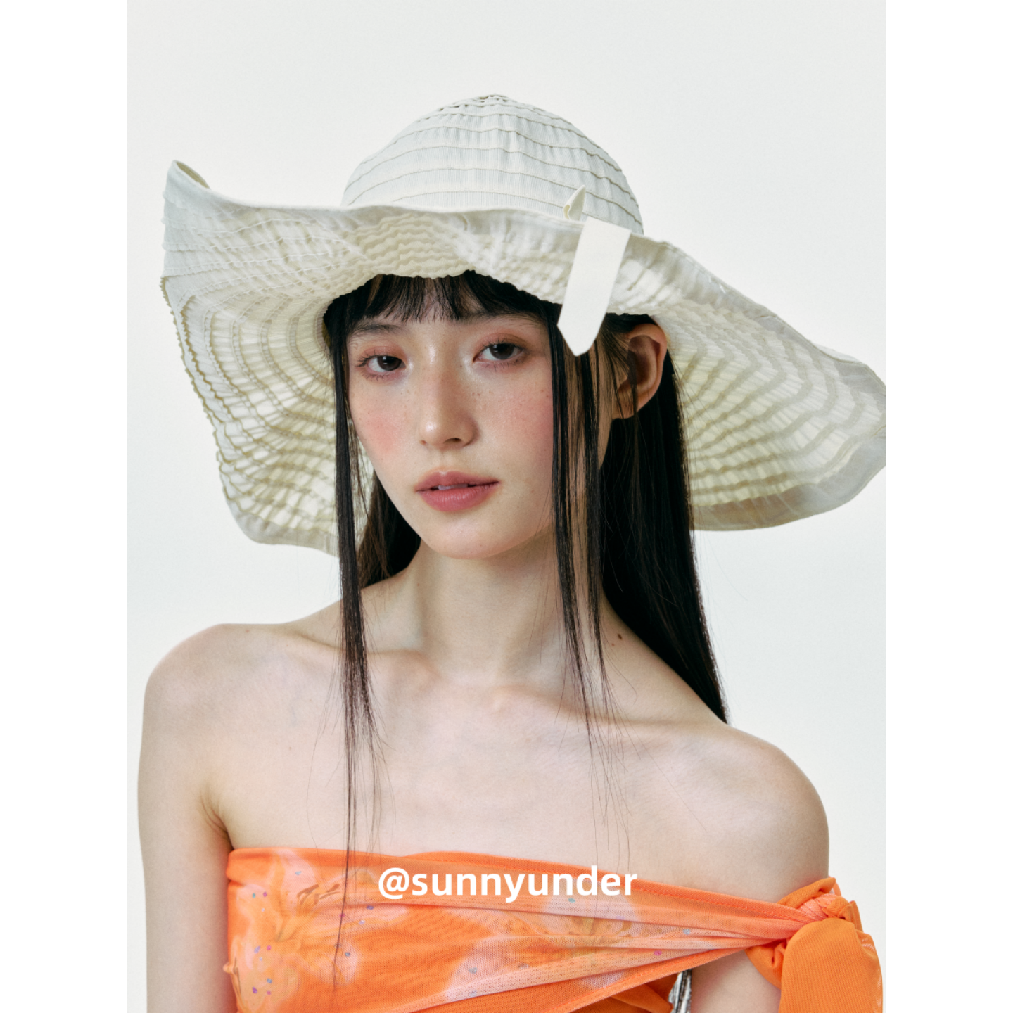 定制15cm可折叠可卷边大檐布帽女夏季出游度假防晒遮阳太阳帽子潮