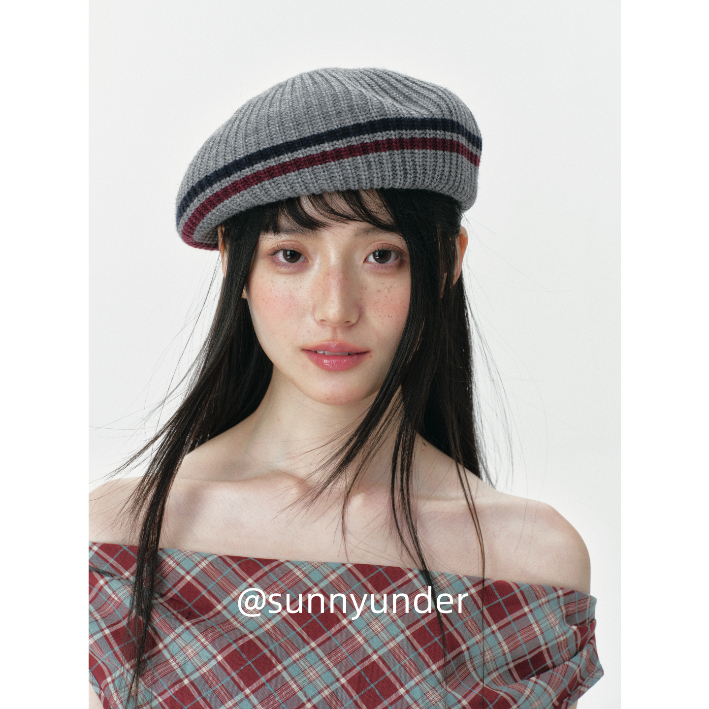 2025早秋新款针织贝雷帽子女春秋冬季韩版日系显脸小复古画家帽潮