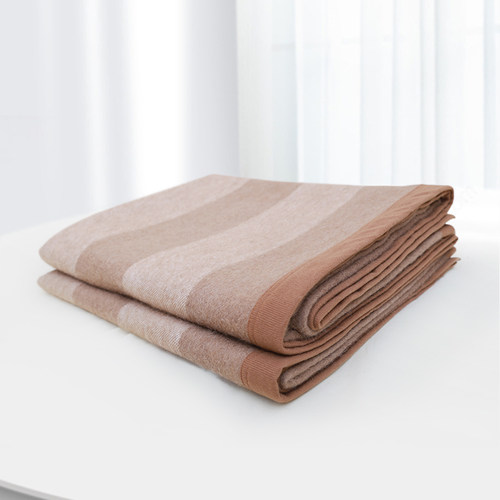 驼中王阿拉善双峰驼绒单人毯