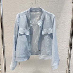 时尚棉麻外套女2026春季新款潮流小个子洋气上衣百搭长袖外搭