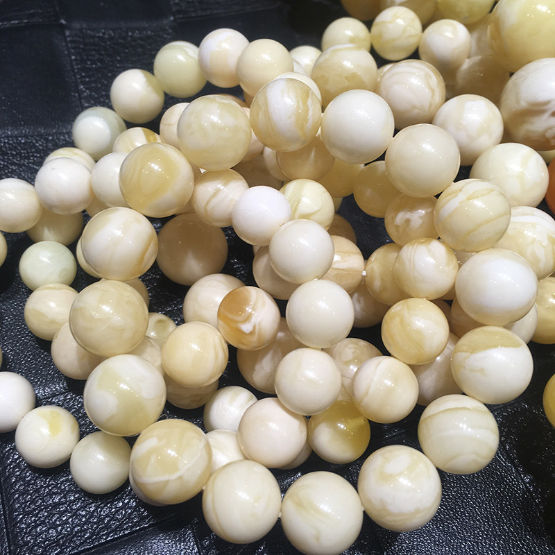 白蜜散珠纯天然白蜡手串白蜜蜡单珠12-13-14-15-16-17-18-19-20mm