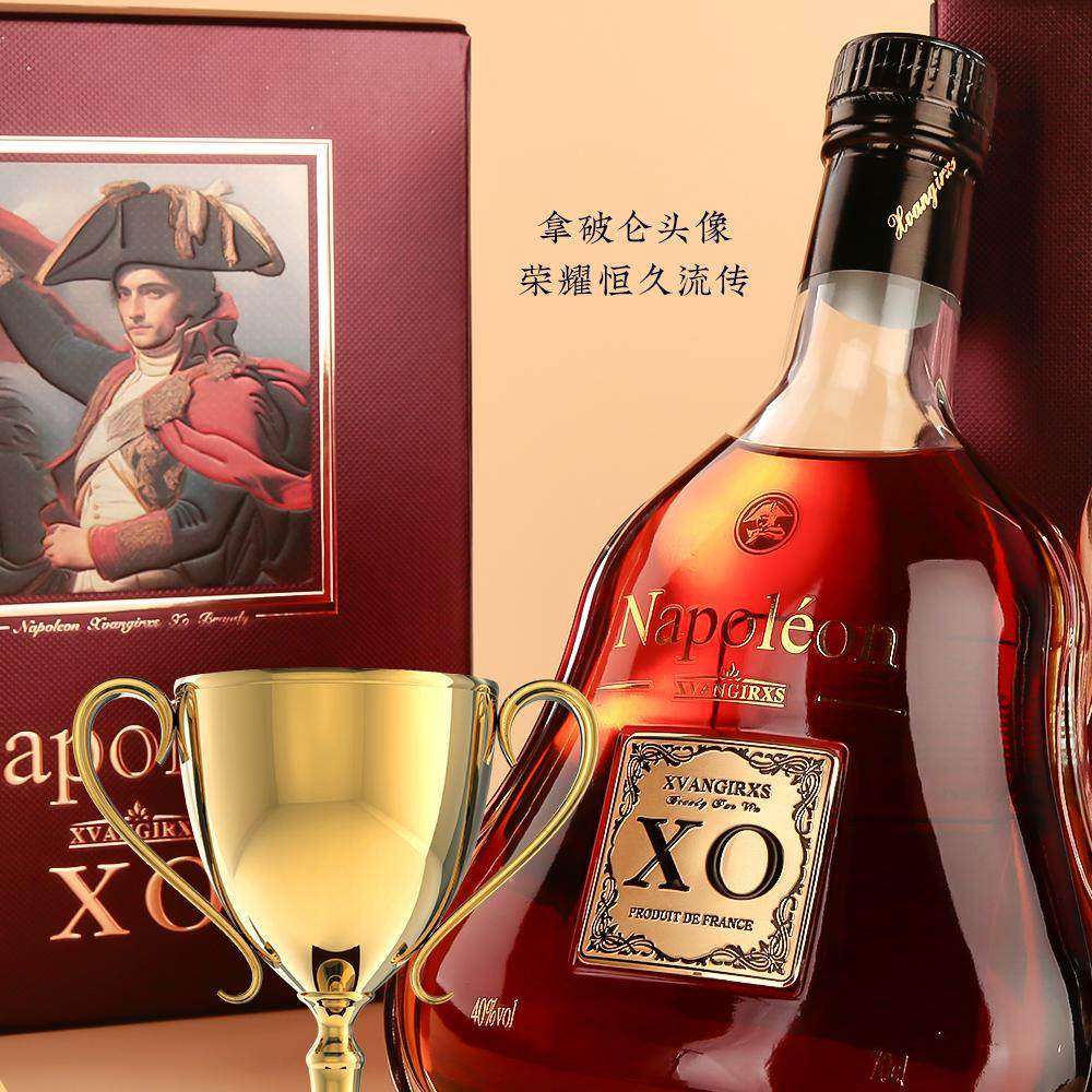法国原装进口拿破仑XO白兰地 路易典藏纪念款 40%vol 700ML/瓶