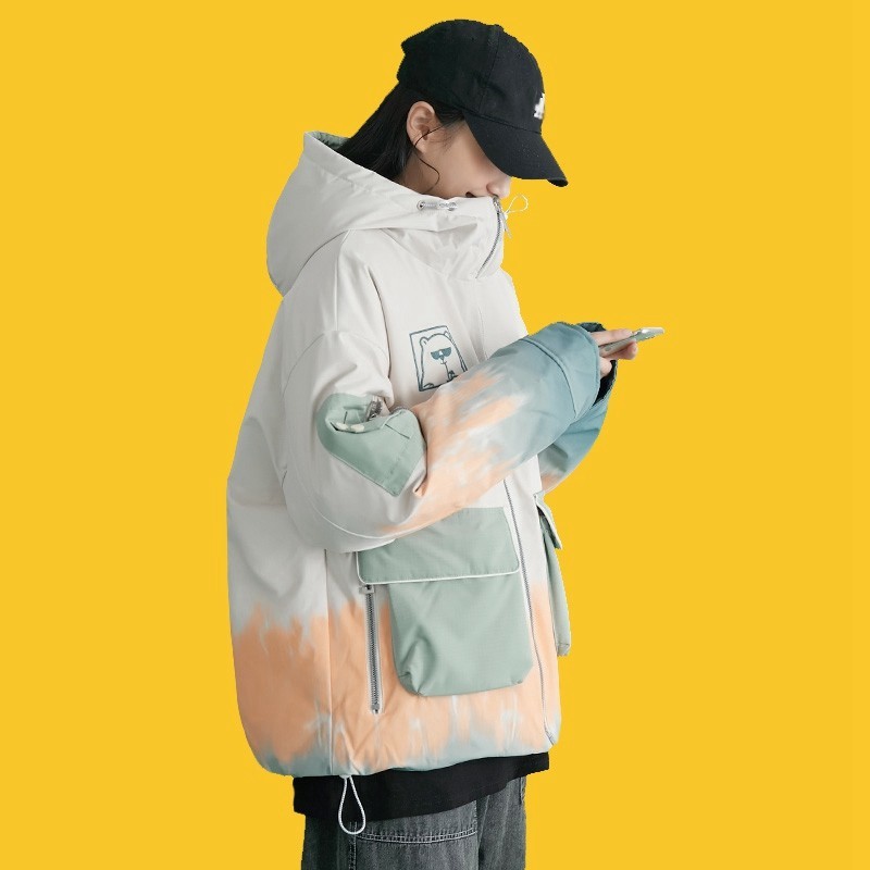 工装羽绒服女款短款2026年冬季新款小个子燃雪设计感炸街学生外套