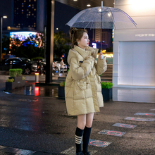 白色羽绒服女款冬季中长款2024年新款小个子高端时尚洋气燃雪外套
