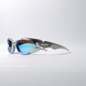 小众机甲风格 偏光墨镜UV400防紫外线酷炫赛博朋克炫彩潮太阳眼镜