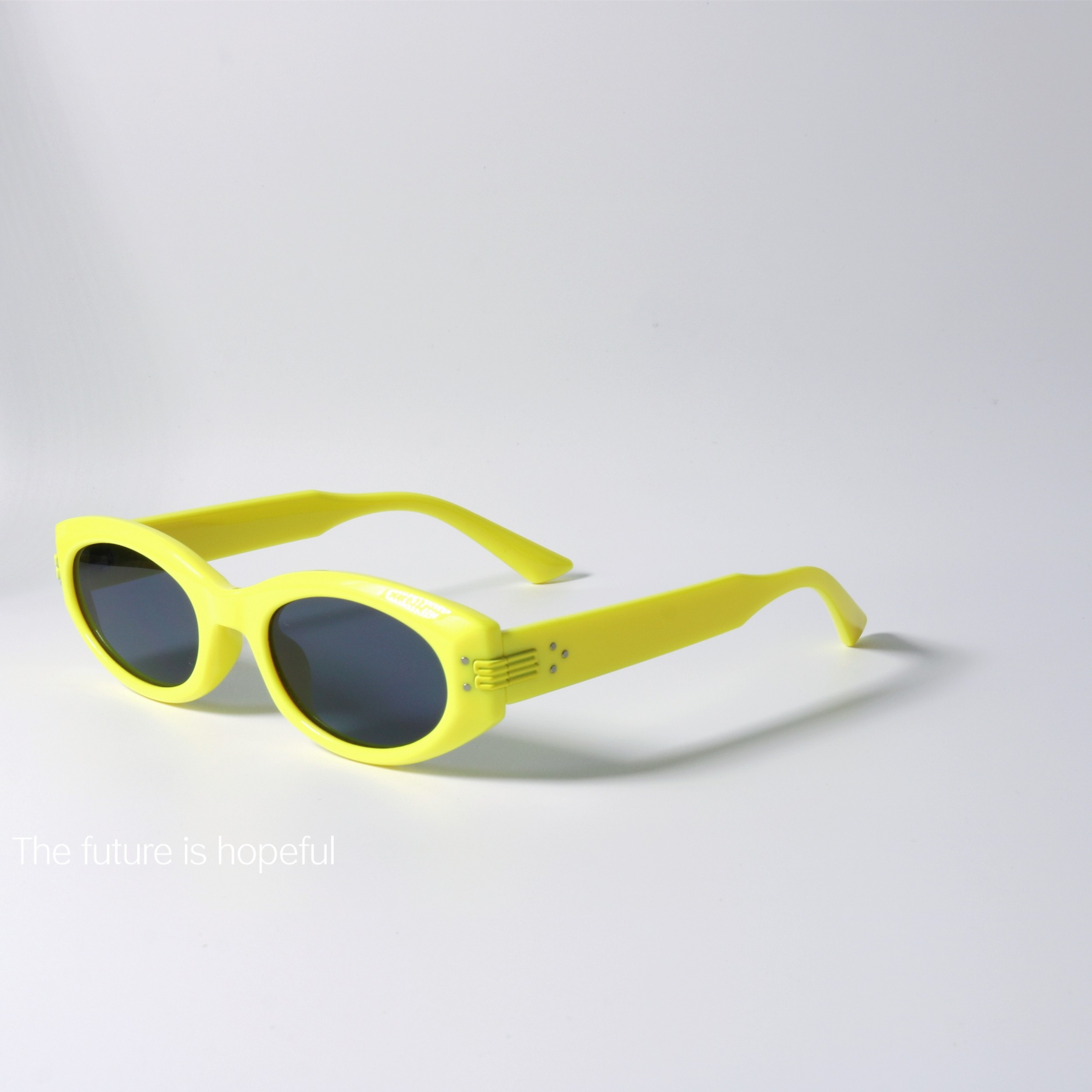 香蕉配色小众墨镜韩版UV400防紫外线高街风格可配近视潮太阳眼镜