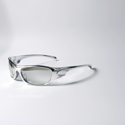 赛博朋克未来感太阳眼镜UV400防紫外线Y2K风格环绕设计个性潮墨镜