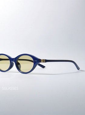 复古椭圆偏光UV400防晒太阳镜