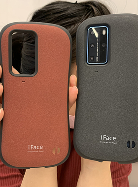 iface适用华为p40手机壳磨砂p40 pro保护套硅胶tpu弧形壳男女加厚