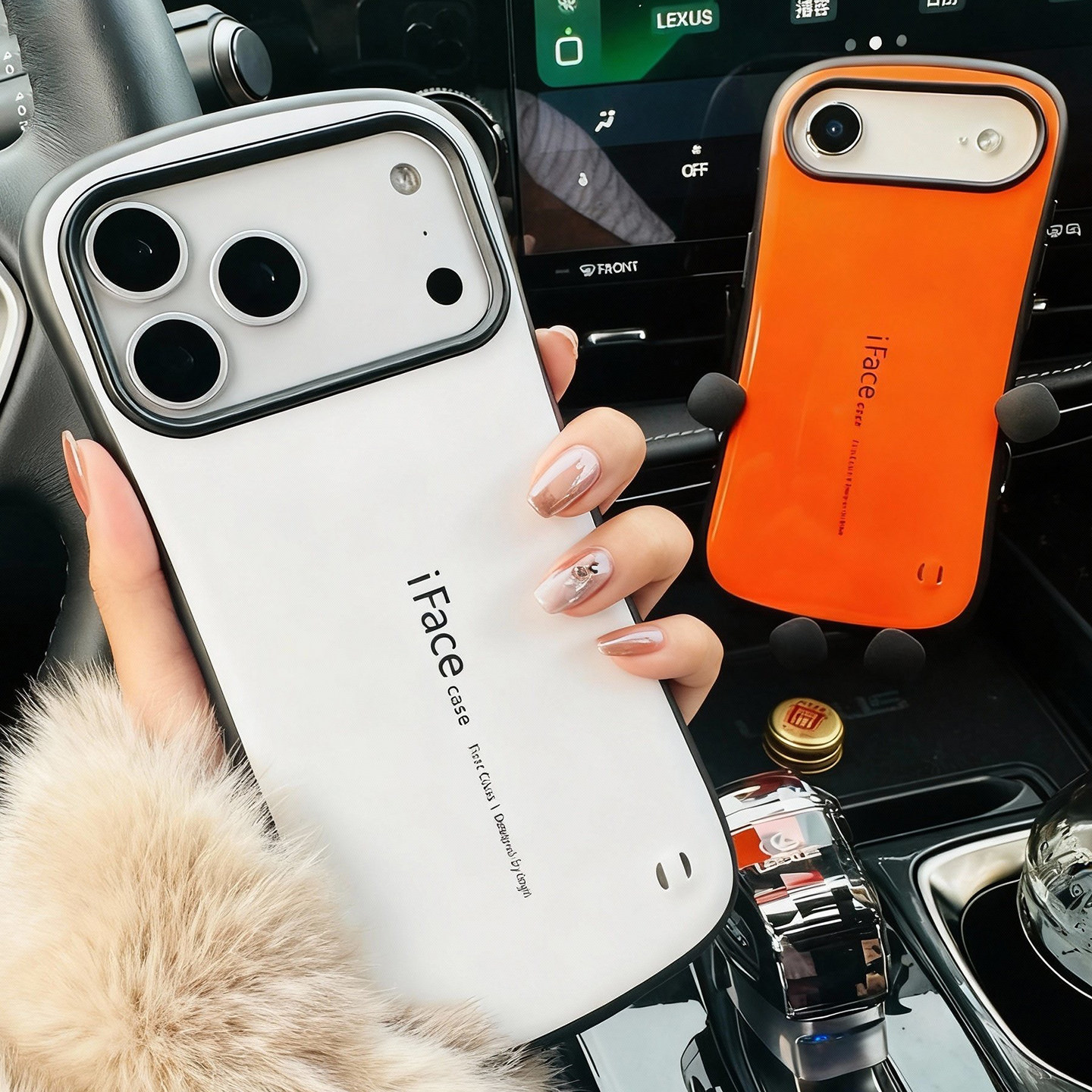iFace适用苹果17Pro手机壳镜面防摔小蛮腰反光亮面壳适配iPhone17ProMax保护套弧形日韩风简约套加厚Air外壳