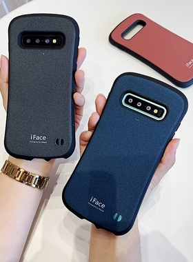 iface适用三星s10+手机壳磨砂防摔s10保护壳硅胶s10PLUS壳灰色保护套磨砂复古日韩风壳加厚套