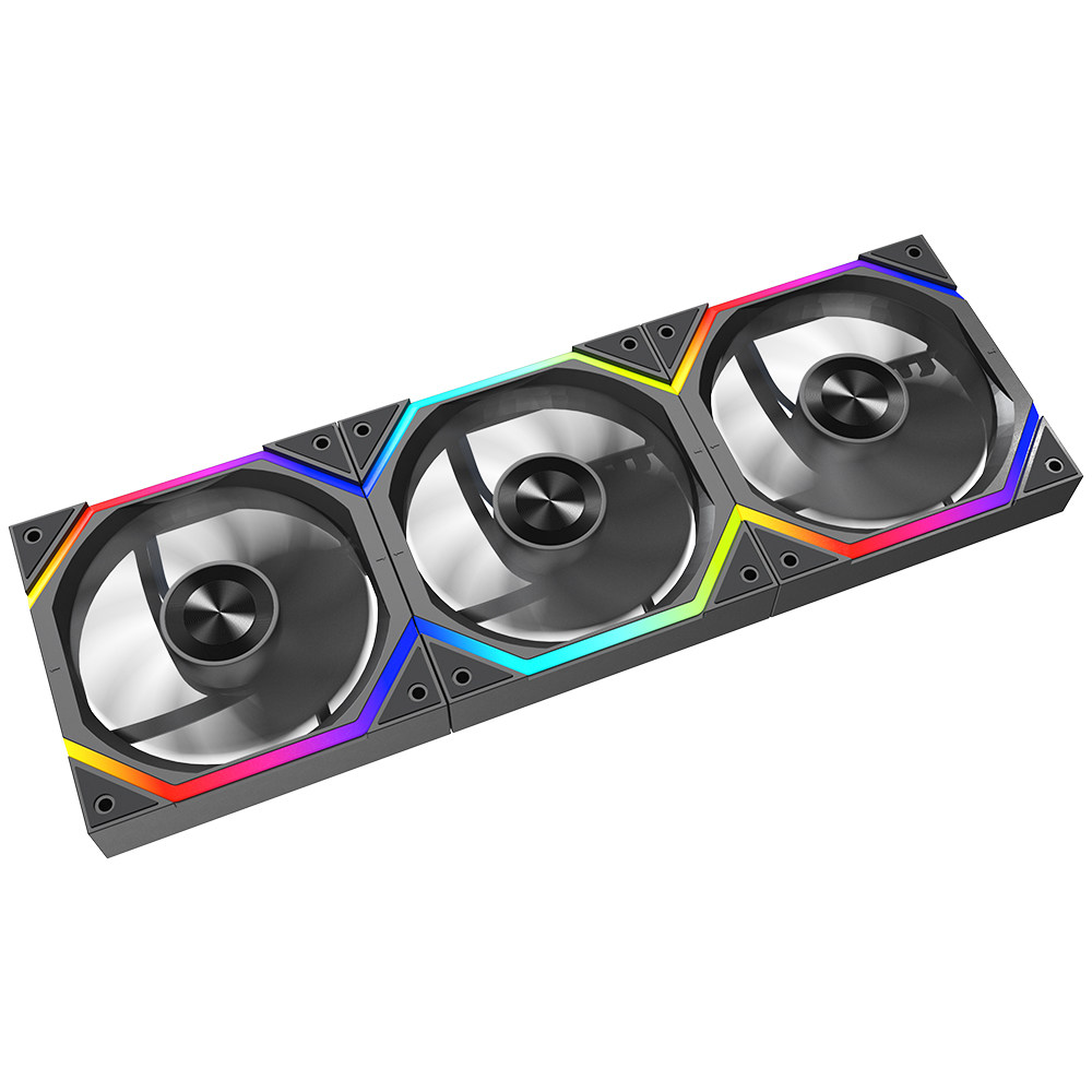 thumbnail for Jungle Leopard Star River Building Blocks 120 Argb Case Fan 12cm Cooling Fan Aura Sync 5V 3-Pin Pwm