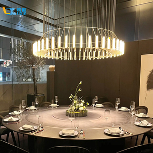 酒店包厢吊灯西餐厅包间饭店包房高档会所餐饮大堂宴会厅定制灯具