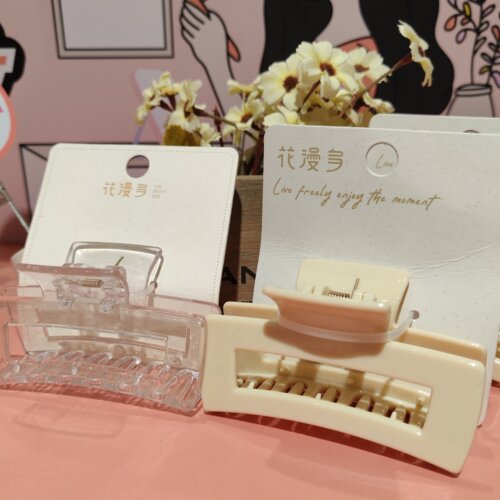 VAMANDO花漫多发尾夹女简约大号鲨鱼夹日用发饰