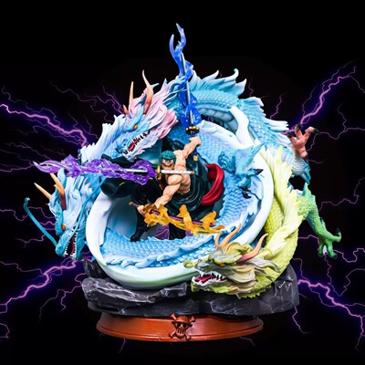 木熊手办 海贼 GK 黑珍珠 三头龙索隆龙卷风 双头雕 模型动漫摆件
