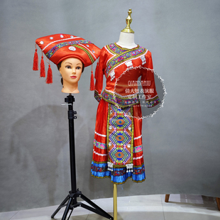 出租定制少数民族广西三月三壮族苗族瑶族侗族土家族女童表演服