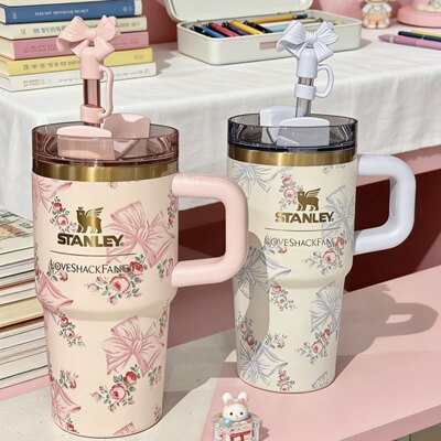 Stanley联名LoveShackFancy 礼盒款保温杯繁华系列送朋友闺蜜