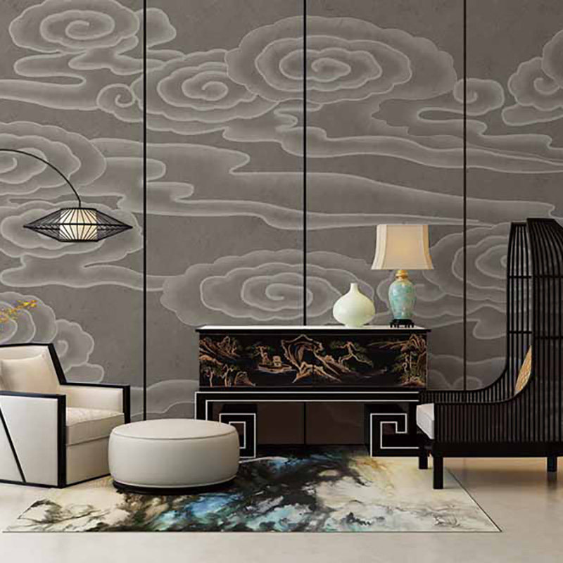 爱朵甄选无缝定制壁画 现代简约美式轻奢新中式咸鱼背景墙壁画,家装主材,定制壁画,淘宝优惠券,粉丝福利购,淘宝优惠卷