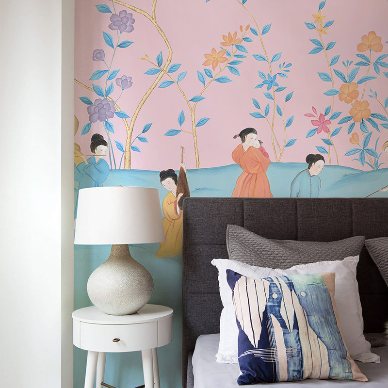 个性定制无缝壁画 人物庭院电视背景墙纸卧室客厅大型壁纸墙画