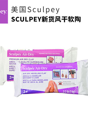 美国SCULPEY 2024年新货免烘烤风干软陶