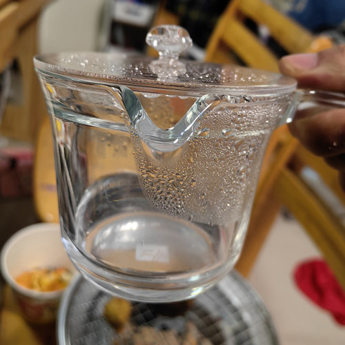 sohome日式急须壶茶壶侧把壶厚玻璃茶壶盖/亚克力盖l花茶壶盖配件