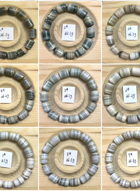 ②天然玛瑙高密度千层桶珠三花润透未脱脂藏传民族风念佛珠手串链