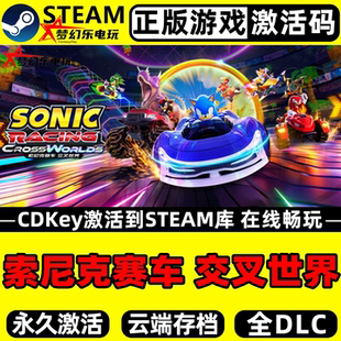 CDKey入库 索尼克赛车 Steam激活码 正版 全DLC竞速游戏PC 交叉世界