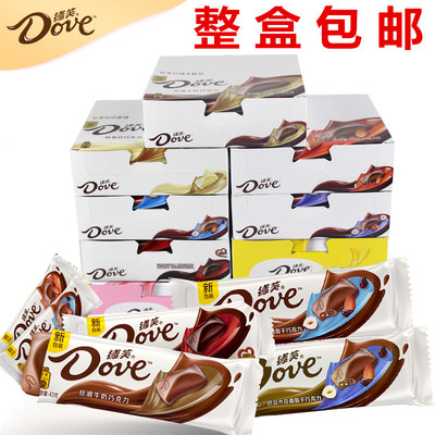 Dove Chocolate 42G/43G*12 молоко -орешник белый цвет черный шоколад.
