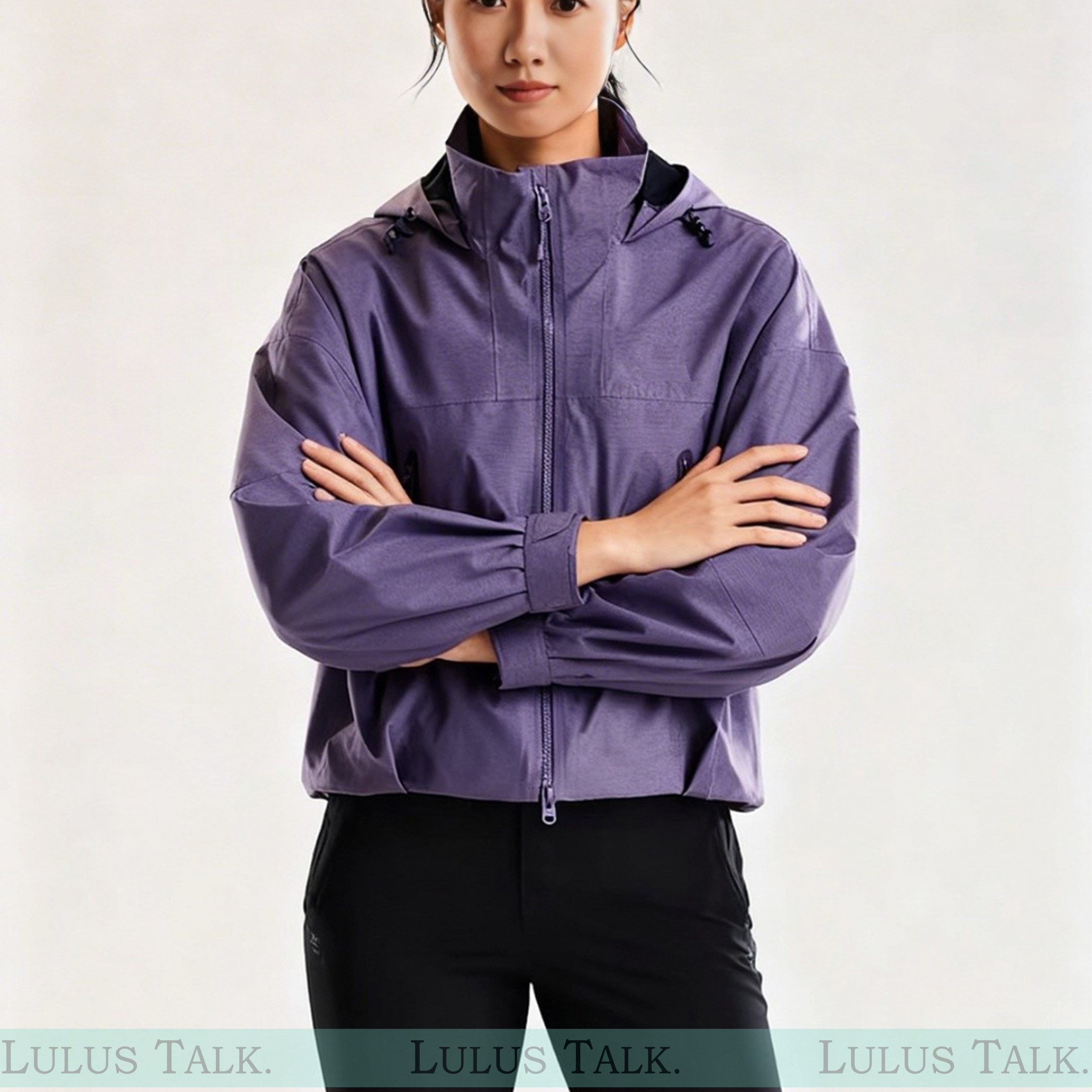 凯系｜户外线！春款冲锋衣修身短款外套徒步防风防水夹克26年女